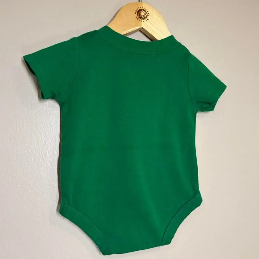 Vintage Garanimals Green Monkey 0-3M Baby Boy Cotton Onesie Bodysuit